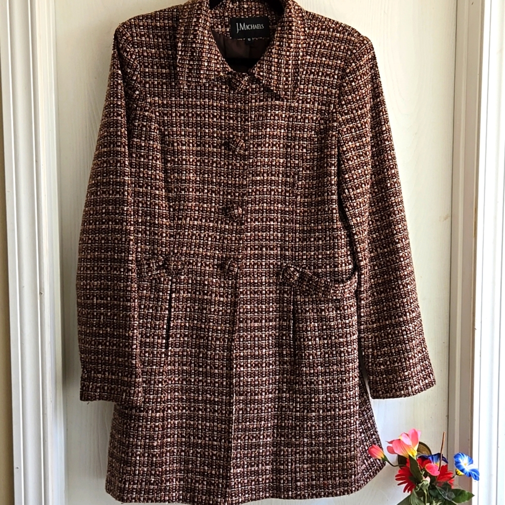 J.Michaels | Acrylic Wool  Mid-Length Coat - Picture 9 of 15
